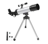 Telescopios de Refractor Astronómicos de 50 Mm de 50 Mm para Niños, Lente Totalmente Recubierta, Diseño Portátil, Excelentes Principiantes, con Trípode, para Astronomía