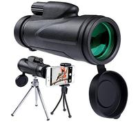 Telescopios Monoculares - 12X50 HD Zoom Telescopio De Visión Nocturna con Poca Luz Telescopios Impermeables A Prueba De Golpes con Trípode para Observación De Aves Excursionismo Caza Conciertos