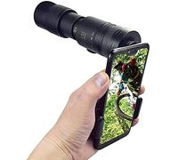 Telescopios monoculares 4K 10-300X40Mm Zoom Monocular Binoculares Telescopio de Bolsillo Admite Smartphone para Tomar fotografías A