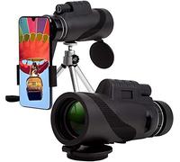Telescopios monoculares BAK4 Telescopio monocular compacto, telescopio monocular de prisma de alta potencia, monocular con zoom para adultos, lente de zoom de aumento 12x, telescopio alto