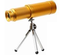 Telescopios monoculares con Ocular Grande 10X50, Espejo Pirata óptico elástico Totalmente metálico, telescopios Ligeros pequeños Impermeables, para Exteriores y náuticos, Schwarz