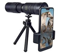 Telescopios monoculares, telescopio monocular con Soporte para teléfono y trípode, observación de Aves, Partidos de fútbol, para Viajes, telescopio monocular con Zoom superteleobjetivo 4K 10 300X