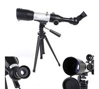 Telescopios para adultos, de gran aumento, monocular astronómico de alta definición con trípode y visor para niños, adultos, principiantes, plata
