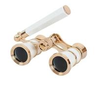 Telescopios para adultos, prismáticos de 3 x 25 pulgadas, cuerpo de metal con asa, lente óptica, telescopio de teatro, diseño retro