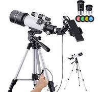 Telescopios para Adultos,Telescopio astronómico con trípode Adaptador para teléfono Inteligente,Telescopio portátil de Alta definición y Gran Aumento para observar Estrellas