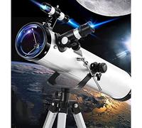 Telescopios para Principiantes en astronomía, telescopio de 114 mm para astronomía de niños y Adultos, telescopio astronómico para Principiantes para observar Las Estrellas (Blanco H)