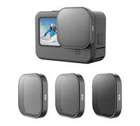 TELESIN 3 Pack filtros de Lente ND8 ND16 ND32 para GoPro Hero 11 10 9 Lente de cámara Densidad Neutra y Filtro de Lente polarizador Juego de filtros de Lente para GoPro Hero 11 Hero 10 Hero 9