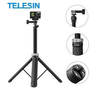 TELESIN 360 ° Palo de Selfie con rotación de 1,5 M, trípode plegable para GoPro Hero 13 12 11 10 9 8 7 6 5 Insta360 DJI Osmo Action