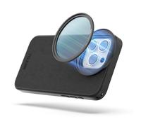 TELESIN° 58 MM Magnetic Circular Polarizers Filter& Phone Case Kit para iPhone 15 Pro MAX, Filtro CPL + Funda Magnética Filtro CPL Super Delgado con Cristal Óptico HD para iPhone 15 Pro MAX