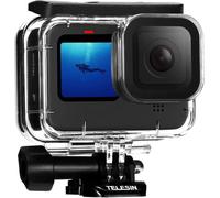TELESIN 60M Funda Carcasa Impermeable para GoPro Hero 12 Hero 11 Hero 10 Hero 9 Black, Carcasa Protectora Subacuática Impermeable Incluye Soportes Trípode y Tornillo de fijación, para Go Pro