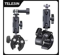 TELESIN Universal Handlebar Tube Clamp Mount for Sport Cámaras (Alumino)