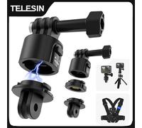 TELESIN adaptador magnético de liberación rápida con tornillo 1/4 para Gopro Hero Insta 360 DJI OSMO accesorios de Cámara de Acción