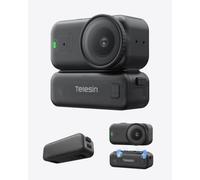 TELESIN Base con batería para dji Osmo Nano/Xtra Atto, 500mAh, USB-C | Anclaje magnético rápido | Adaptador de carga Osmo Nano con batería | 34g | Sin batería externa | Carga USB-C mientras grabas
