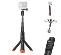 TELESIN Bastón Selfie Flotante con Bluetooth para dji Osmo Action 6 5 Pro 4, 3 en 1 con empuñadura y Amplificador de señal, bastón de Buceo de 15m para Surf y Snorkel