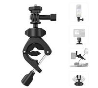 TELESIN° Bike Motorcycle Handlebar Mount Accessories, Large Tube Roll Bar Stick Pole Clamp Mounts for GoPro Max Hero 12 11 10 9 8 7 6 5 Insta360 X3 Ace Pro DJI Action 4 Osmo Ocket 3 Accessory