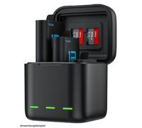Telesin Caja cargador de batería + 2x batería para GoPro Hero 13