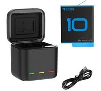 Telesin Caja cargador triple + 1 batería GoPro 9/10/11/12