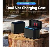 Telesin Caja de carga para baterías Insta360 X4 (2 ranuras)