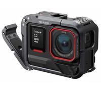 TELESIN Carcasa de Aluminio para Insta360 Ace/Ace Pro 2, Jaula Protectora Ligera Quick-Release con Tornillo 1/4" y Cold Shoe, Accesorios Insta360, Protección CNC para Vlogs y Grabación