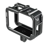 TELESIN Carcasa Protectora de Aluminio para GoPro Hero 13 12 11 10 9 Negro, se Adapta a Go Pro con Filtro de Lente ND CPL MAX Lente en la cámara, con Zapata fría para conectar al micrófono de luz de