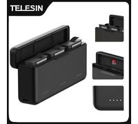 Cargador Telesin 3-Baterías para DJI Action 4/3/5 Pro S0-BCG-02-TIS