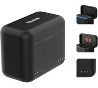 TELESIN Cargador de batería para Insta360 X3 USB tipo C Insta 360 X3, estación de almacenamiento de carga rápida de 2 canales, carga rápida de hasta 100% en 65 minutos