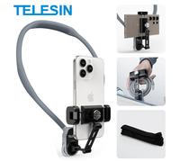 TELESIN Soporte de cuello para teléfono POV/Vlog para teléfonos con clip para teléfono, soporte manos libres para el cuello, correa para el pecho, soporte para selfie, grabación de video para iPhone,