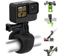 TELESIN° Correa de Montaje para Cámara 360 Banda Flexible Soporte para Manillar de Bicicleta Motocicleta Tubo Esquí Accesorios para GoPro MAX Hero 12 11 10 9 Insta360 X3 dji Action 3 4 Osmo Pocket