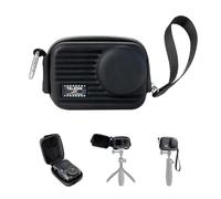 TELESIN DisAdv - Bolsa de transporte para cámara DJI Osmo Action 6/5 Pro/4/Xtra Edge Pro/Edge, bolsa de almacenamiento para cámara y jaula, resistente al agua, color negro