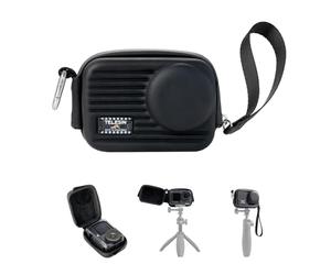 TELESIN DisAdv - Bolsa de transporte para cámara DJI Osmo Action 6/5 Pro/4/Xtra Edge Pro/Edge, bolsa de almacenamiento para cámara y jaula, resistente al agua, color negro