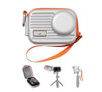 TELESIN DisAdv Mini Bolsa de transporte para DJI Osmo Action 6/5 Pro/4, Xtra Edge Pro/Edge, cámara y jaula, bolsa de almacenamiento resistente al agua, bolsa de almacenamiento rígida, organizador de