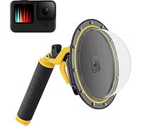 TELESIN Dome Port para GoPro Hero 12/11/10/9 Black, Funda Impermeable de 6 Pulgadas con Flotador Empuñadura, con Pistola de gatillo y Toma subacuática para fotografía subacuática