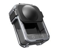 TELESIN Estuche Protector de aleación de Aluminio para dji Osmo 360 con Funda de Silicona para Lente, con Zapata fría, Montaje magnético de liberación rápida de 1/4 de Pulgada, Accesorios para cámara