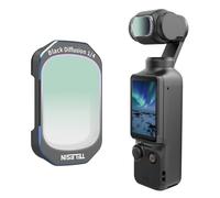 TELESIN Filtro magnético Black Diffusion 1/4 para DJI Osmo Pocket 3 - Efecto cinematográfico soñador con efecto niebla, marco ultrafino y cristal óptico HD multicapa para accesorios Osmo Pocket