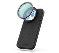 TELESIN° Filtro ND magnético Ajustable de 58 mm & Estuche Kit para iPhone 15 Pro, ND2-ND32 (1-5 Stops) Filtro VND con Funda Protectora Kit de Filtro de Densidad Neutra de Vidrio Óptico HD