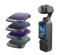TELESIN Filtro ND16/32/64/256 Compatible con DJI Osmo Pocket 3 - Instalación Magnética, Filtro de Densidad Neutra Polarizador HD Ultra Delgado para Pocket 3, Equilibrio Preciso de Exposición