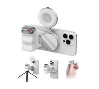 TELESIN Fun Shot Handle Grip Movil + TELESIN C03 Magnético Selfie Luz Kit, Compatible con iPhone/Android, Creator Kit para Selfies/Fotografie/TikTok/Zoom-Anrufe/Video