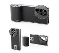 TELESIN Fun Shot Master Grip para Samsung Galaxy S25 Ultra, agarre para cámara de teléfono con funda, batería integrada de 300 mAh, obturador de doble etapa, zoom rápido, tornillo de 0.25 pulgadas