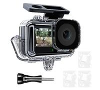 TELESIN Funda impermeable para cámara DJI Osmo Action 5 Pro Action 4/3 carcasa subacuática carcasa jaula soporta buceo profundo de 45 m, snorkel con soporte de liberación rápida, accesorios de