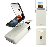 TELESIN° Funda magnética blanca para impresora fotográfica portátil Xiaomi, bolsas cruzadas, modelo P6, salida monocromática, tecnología Zink, impresión fotográfica portátil, funda para impresora