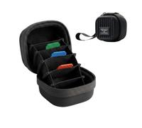 TELESIN Funda rígida para filtro de cámara de acción de hasta 48 mm, bolsa de almacenamiento impermeable y resistente al polvo con correa de mano + mosquetón para filtro ND UV CPL (negro)
