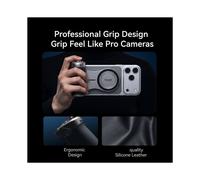 TELESIN Imaging Grip para 17 16 15 14 13 12, Empuñadura Magnética para Cámara con Obturador, Dial de Zoom, para Fotografía con Teléfono Móvil