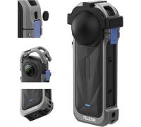 Telesin Jaula metálica para Insta360 X5 con cubierta de lente