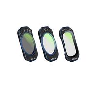 TELESIN Juego de Filtros de Lente para Pocket3 CPL+VND1-5+1/4 Filtro de Lente Difusor Negro Accesorios para Cámaras de Acción