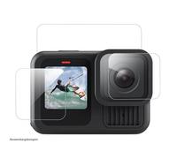 Telesin Juego de protectores de pantalla de cristal templado para GoPro 13
