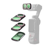 TELESIN Kit de filtros ND4/ND16/ND64 para Insta360 Luna Ultra, Vidrio HD