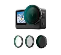 TELESIN Kit de Filtros para dji Osmo Action 6 - VND 2-32 ND Variable, Filtros CPL UV, Montaje Rápido, Vidrio Óptico HD Multicapa, Accesorio para Viaje, Deportes y Video Cinematográfico