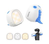 TELESIN Kit de Luces de Relleno magnéticas Mini Monster para dji Osmo Pocket 3 (Paquete de 2), 12 Horas de batería, luz LED con Brillo Ajustable en 3 Niveles y Soporte para Vlogs y Viajes