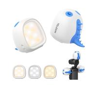 TELESIN Kit de Luces de Relleno magnéticas Mini Monster para dji Osmo Pocket 3 (Paquete de 3), 12 Horas de batería, luz LED con Brillo Ajustable en 3 Niveles y Soporte para Vlogs y Viajes