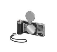 TELESIN Master Grip Kit para iPhone 17 Pro MAX, Magnética Agarre con C03 Selfie Luz+UV Filtro, Creator Kit integrada de 3200mAh batería y Carga inalámbrica, Funda de grafeno refrigerante, Master Grip